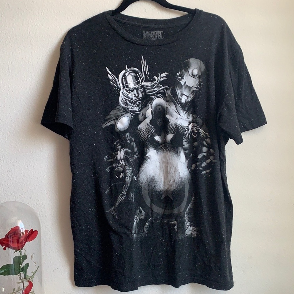Black Marvel Avengers Tee Shirt